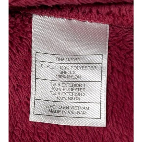 Nike ACG Women’s Fleece Jacket L Pink Full Zip High Loft Sherpa Nylon Panels - Picture 10 of 13